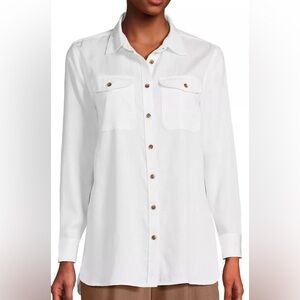 NWOT Lands’ End Women's Indigo TENCEL Fiber Shirt